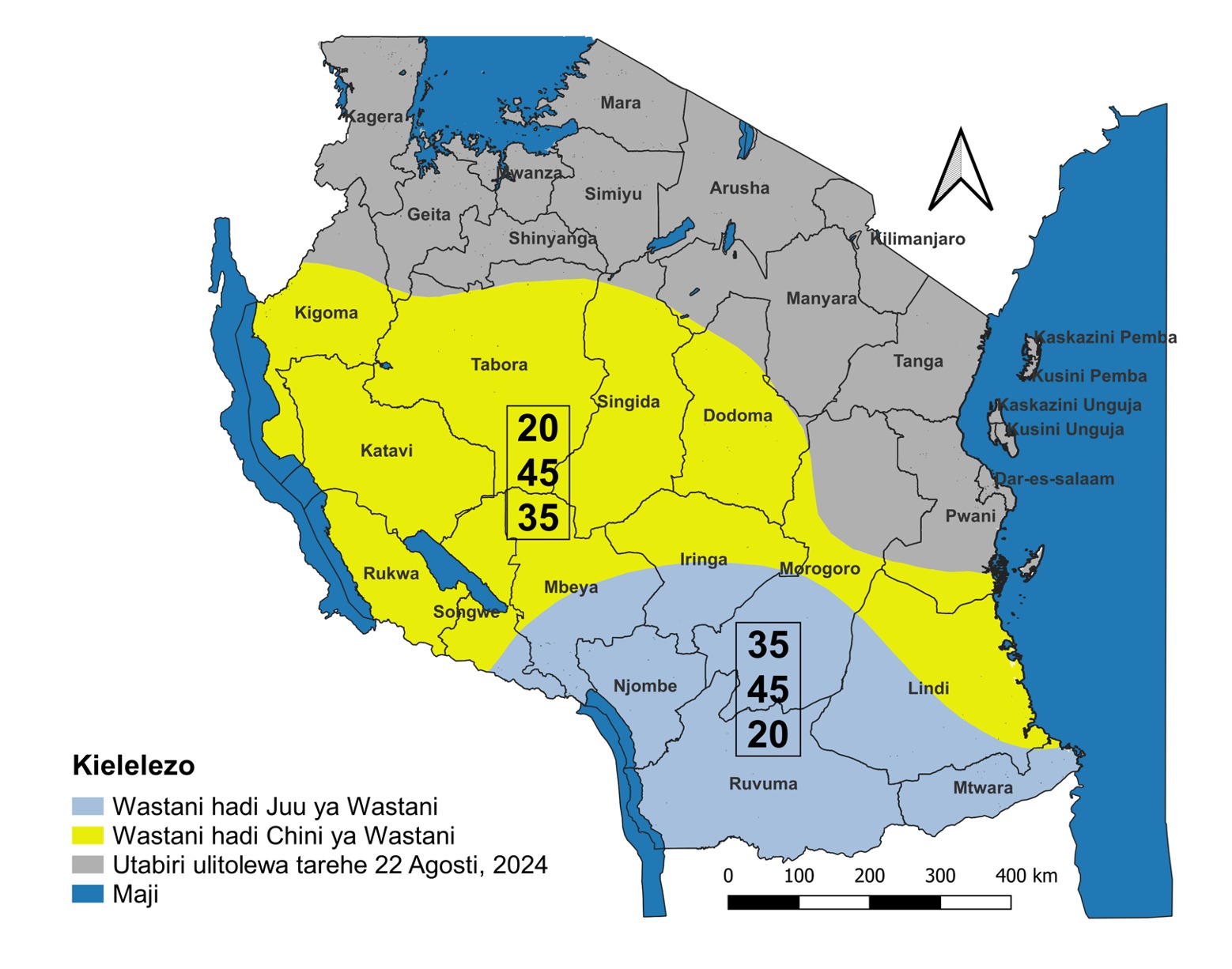 UTABIRI WA MVUA ZA MSIMU NOVEMBA 2024 HADI APRILI 2025 WATOLEWA RASMI